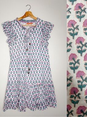 Oliphant | Tuckernuck Floral Block Print Cotton Mini Dress